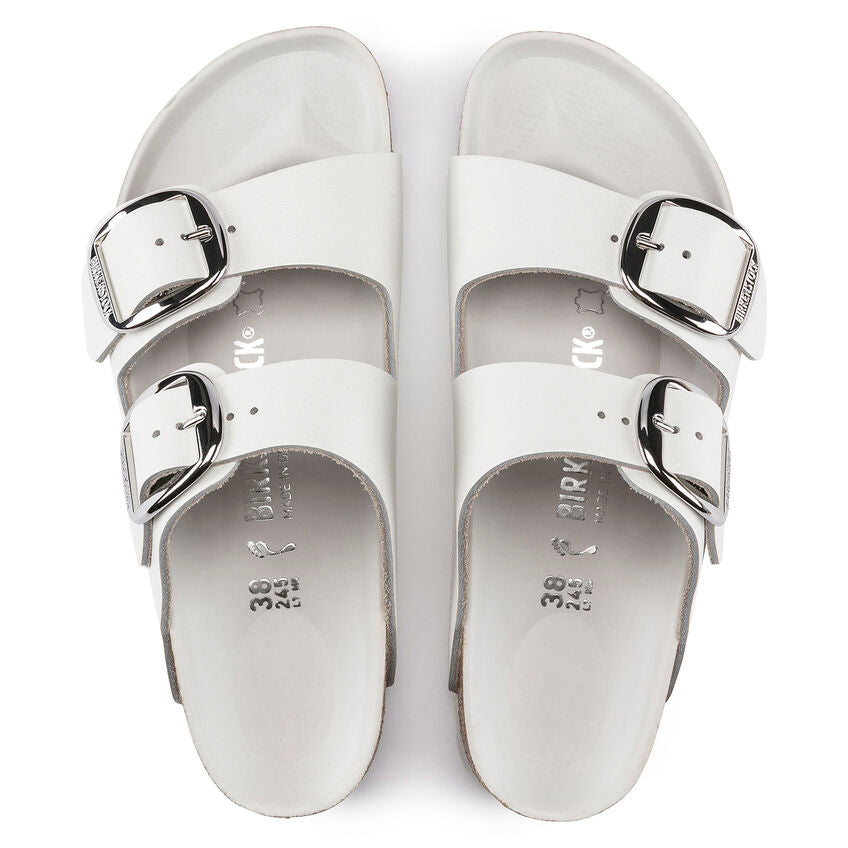 Birkenstock Arizona Big Buckle White בירקנשטוק כפכפי נשים