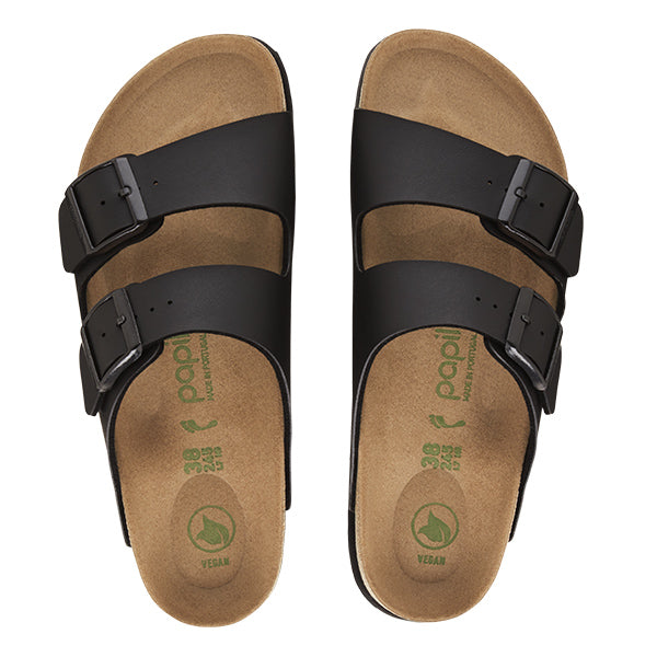 Birkenstock Arizona Grooved BF Black VEG כפכפי בירקנשטוק אריזונה גרובד נשים טבעוני