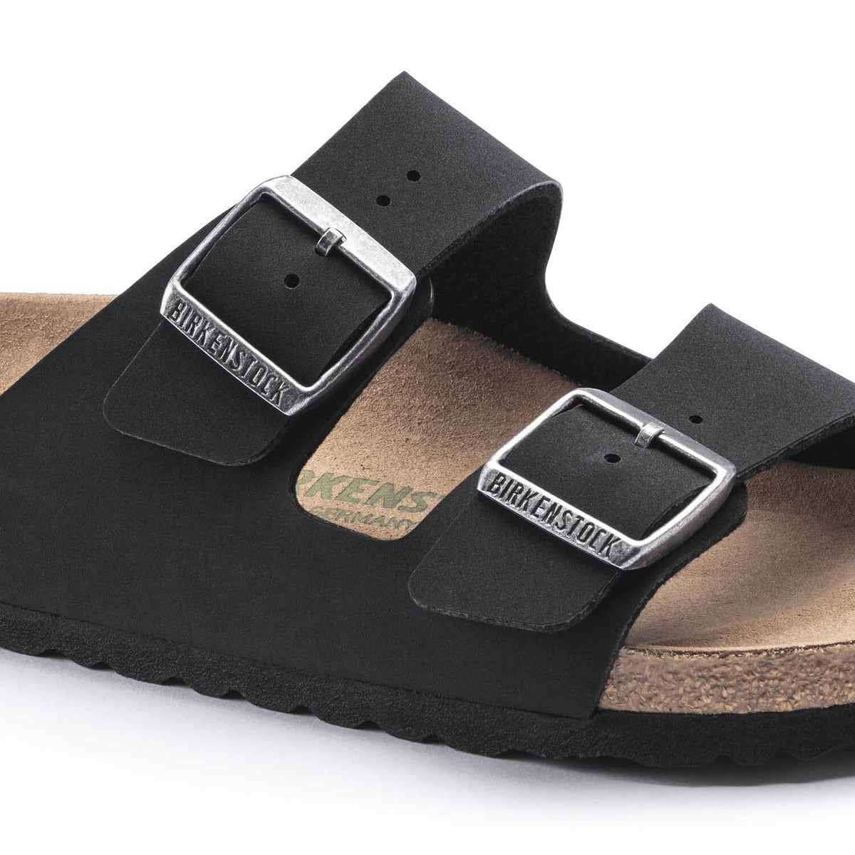 Birkenstock Arizona Black VEG כפכפי בירקנשטוק נשים טבעוני שחור