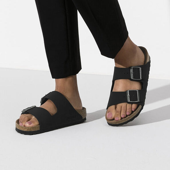 Birkenstock Arizona Black VEG כפכפי בירקנשטוק נשים טבעוני שחור