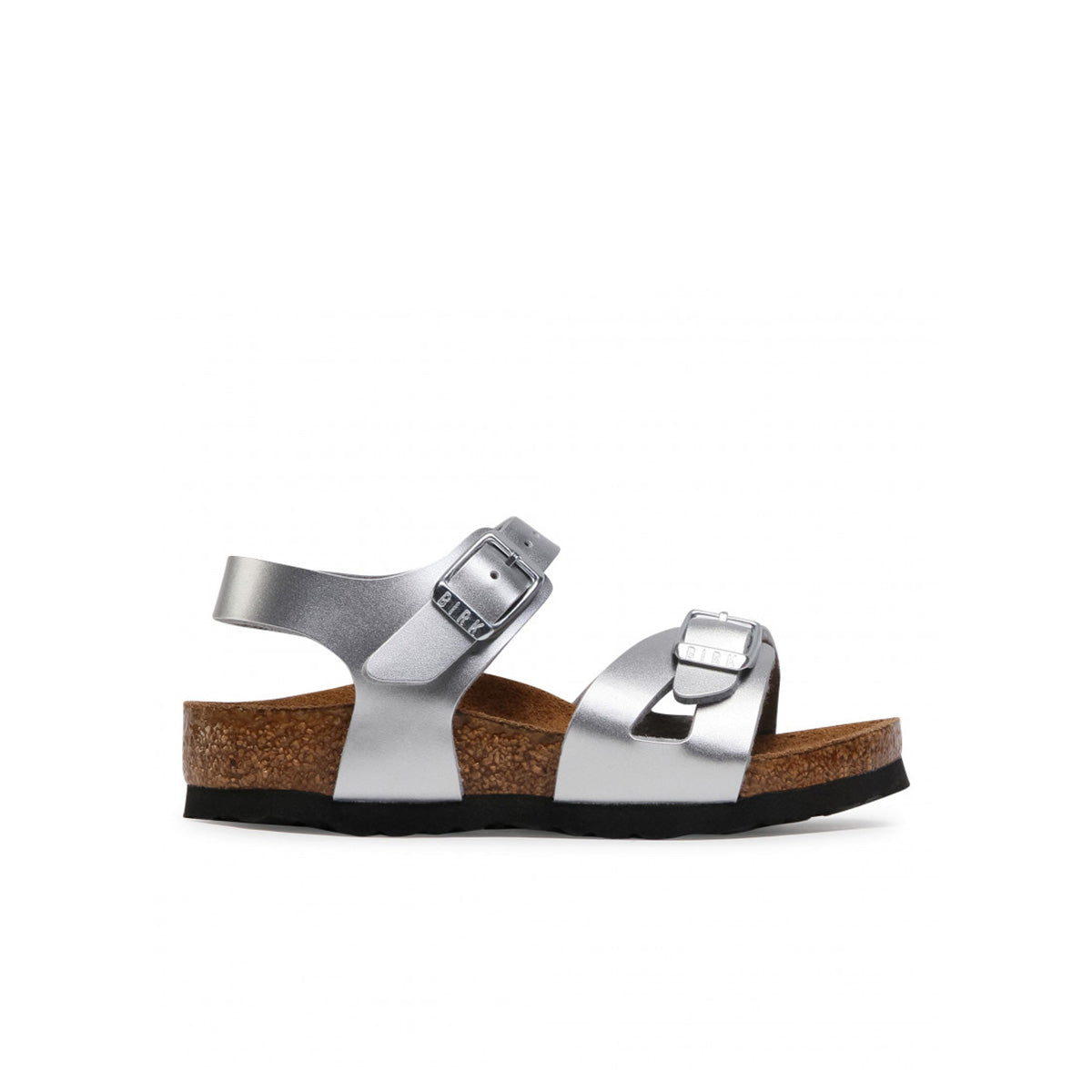 Birkenstock Rio Kids BF Electric Metallic Silver בירקנשטוק סנדלי ילדים ריו כסף