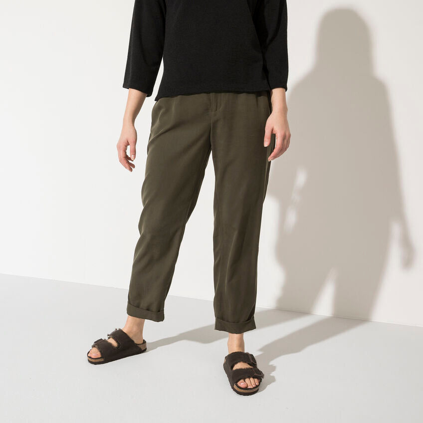 Birkenstock Arizona Fell Mocca בירקנשטוק כפכפי נשים אריזונה עם פרווה