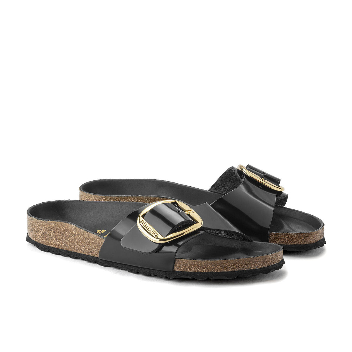 Birkenstock Madrid Big Buckle Black בירקנשטוק כפכפי נשים מדריד שחור