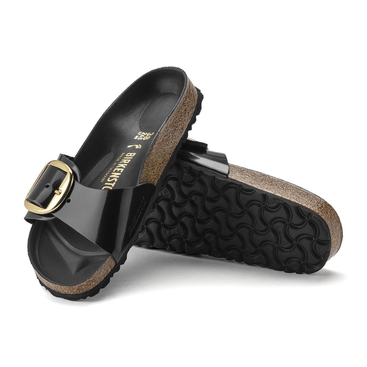Birkenstock Madrid Big Buckle Black בירקנשטוק כפכפי נשים מדריד שחור