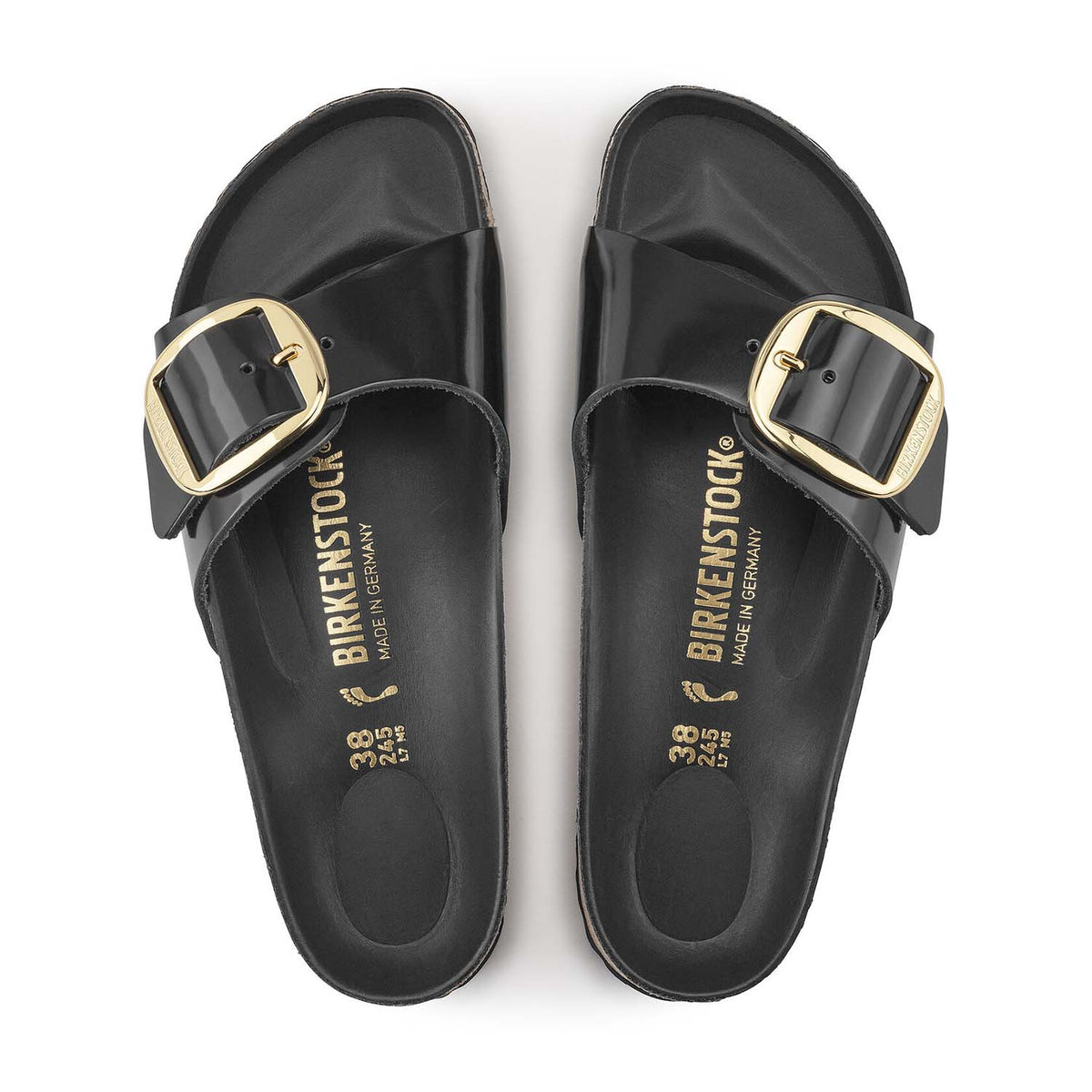 Birkenstock Madrid Big Buckle Black בירקנשטוק כפכפי נשים מדריד שחור