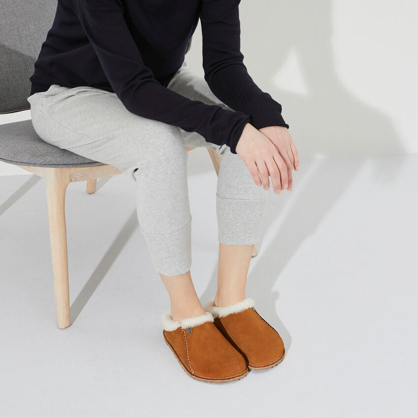 Birkenstock Zermatt Premium Mink כפכפי בירקנשטוק לגברים זרמאט פרווה מינק