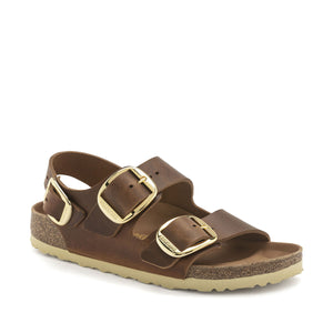 Birkenstock Milano Big Buckle Cognac בירקנשטוק סנדלי נשים