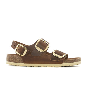 Birkenstock Milano Big Buckle Cognac בירקנשטוק סנדלי נשים