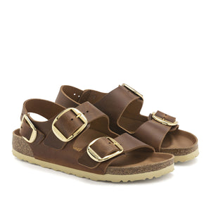 Birkenstock Milano Big Buckle Cognac בירקנשטוק סנדלי נשים