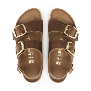 Birkenstock Milano Big Buckle Cognac בירקנשטוק סנדלי נשים