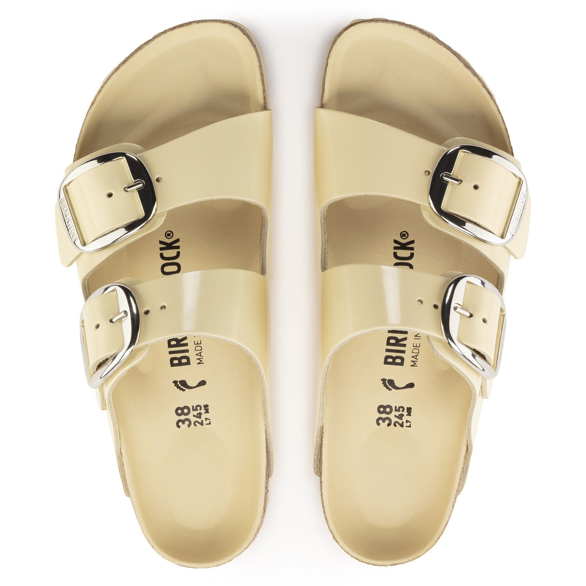 Birkenstock Arizona Big Buckle High-Shine Butter בירקנשטוק כפכפי נשים