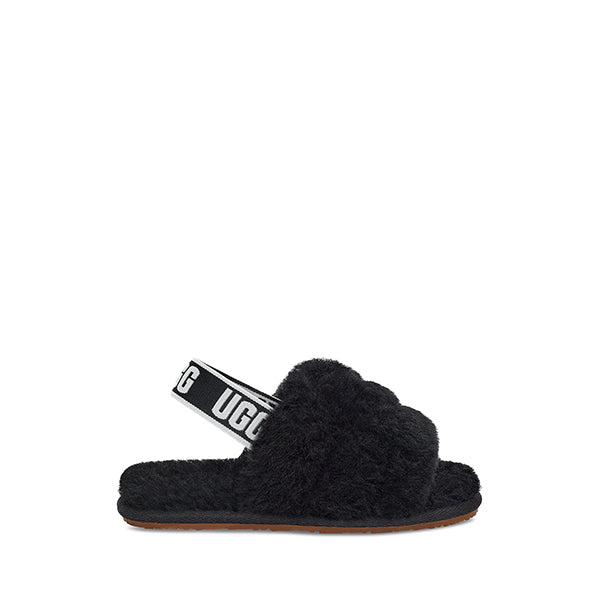 UGG Fluff Yeah Slide Black סנדלי ילדים