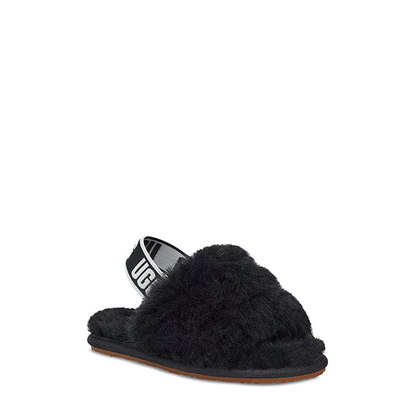 UGG Fluff Yeah Slide Black סנדלי ילדים