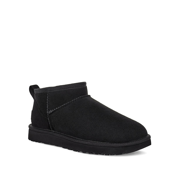 UGG Women's Classic Ultra Mini Black מגפי נשים קלאסיק אולטרה מיני שחור