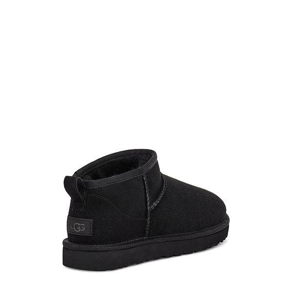 UGG Women's Classic Ultra Mini Black מגפי נשים קלאסיק אולטרה מיני שחור