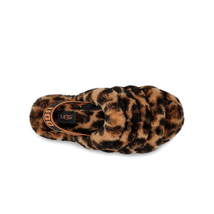 סנדליי UGG Fluff Yeah Slide Panther Print Butterscotch מנומר