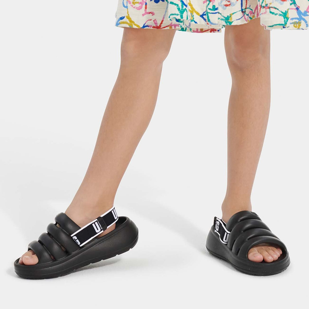 UGG Sport Yeah Black כפכפי ילדים