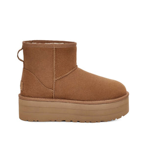 UGG Classic Mini Platform Chestnut מגף נשים פלטפורם חום