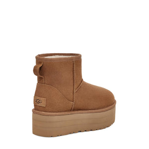 UGG Classic Mini Platform Chestnut מגף נשים פלטפורם חום