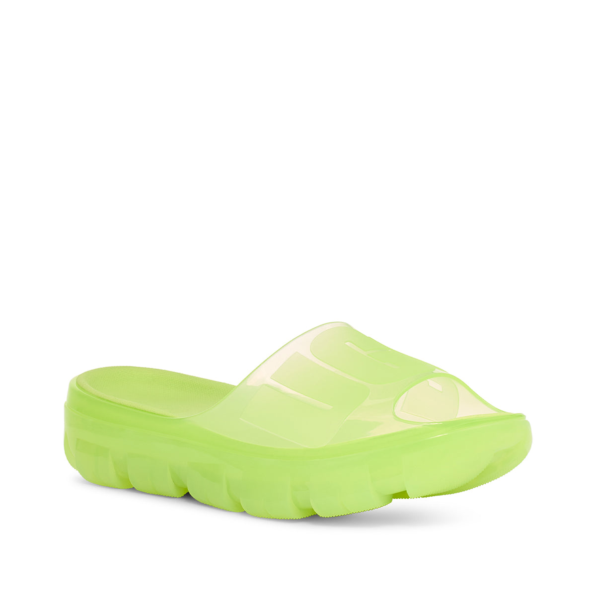 UGG Jella Clear Slide Pale Chartreuse כפכפי ג'לה קליר סלייד לנשים ירקרק