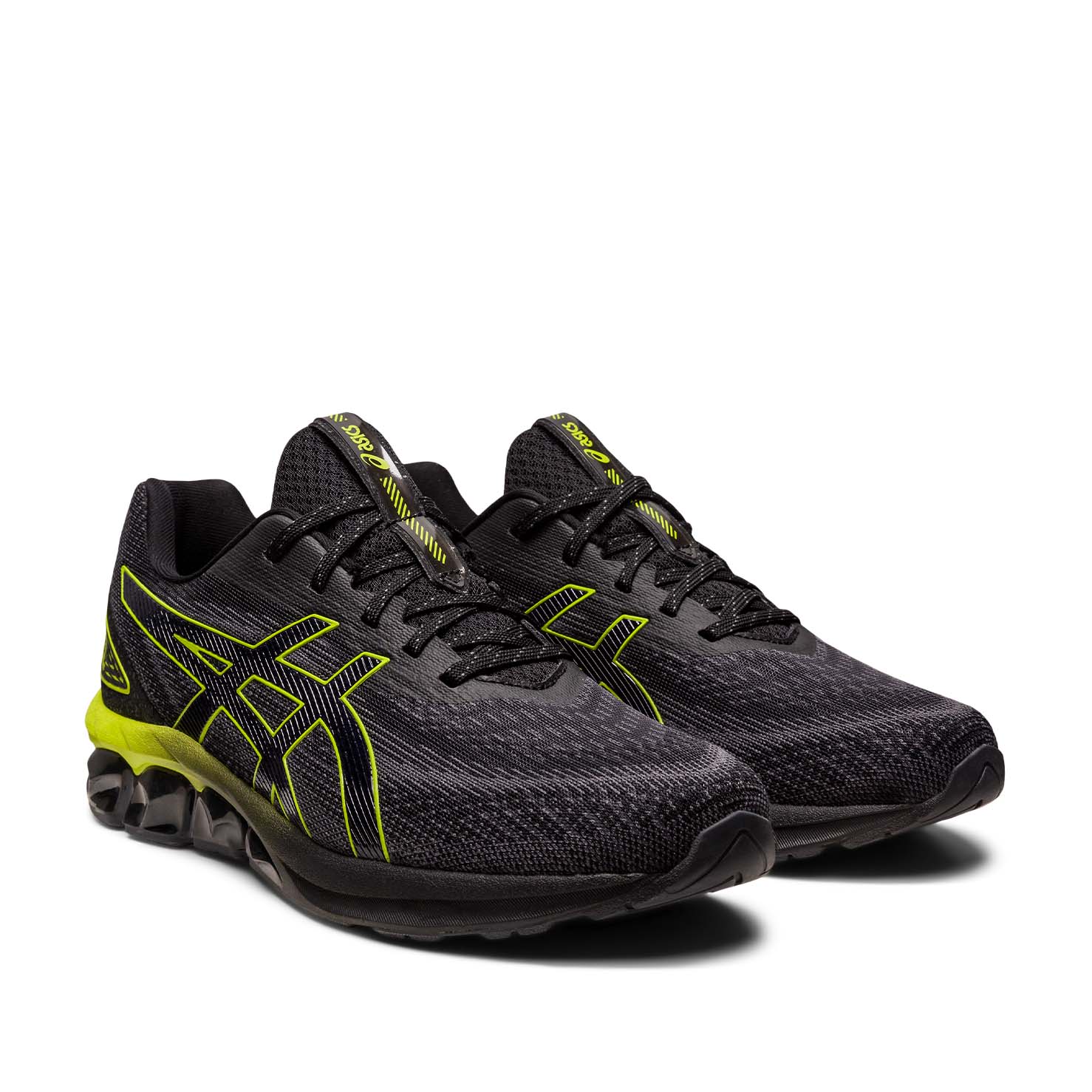 Asics Gel Quantum 180 VII Men Black Neon Lime נעלי אסיקס לגברים שחור