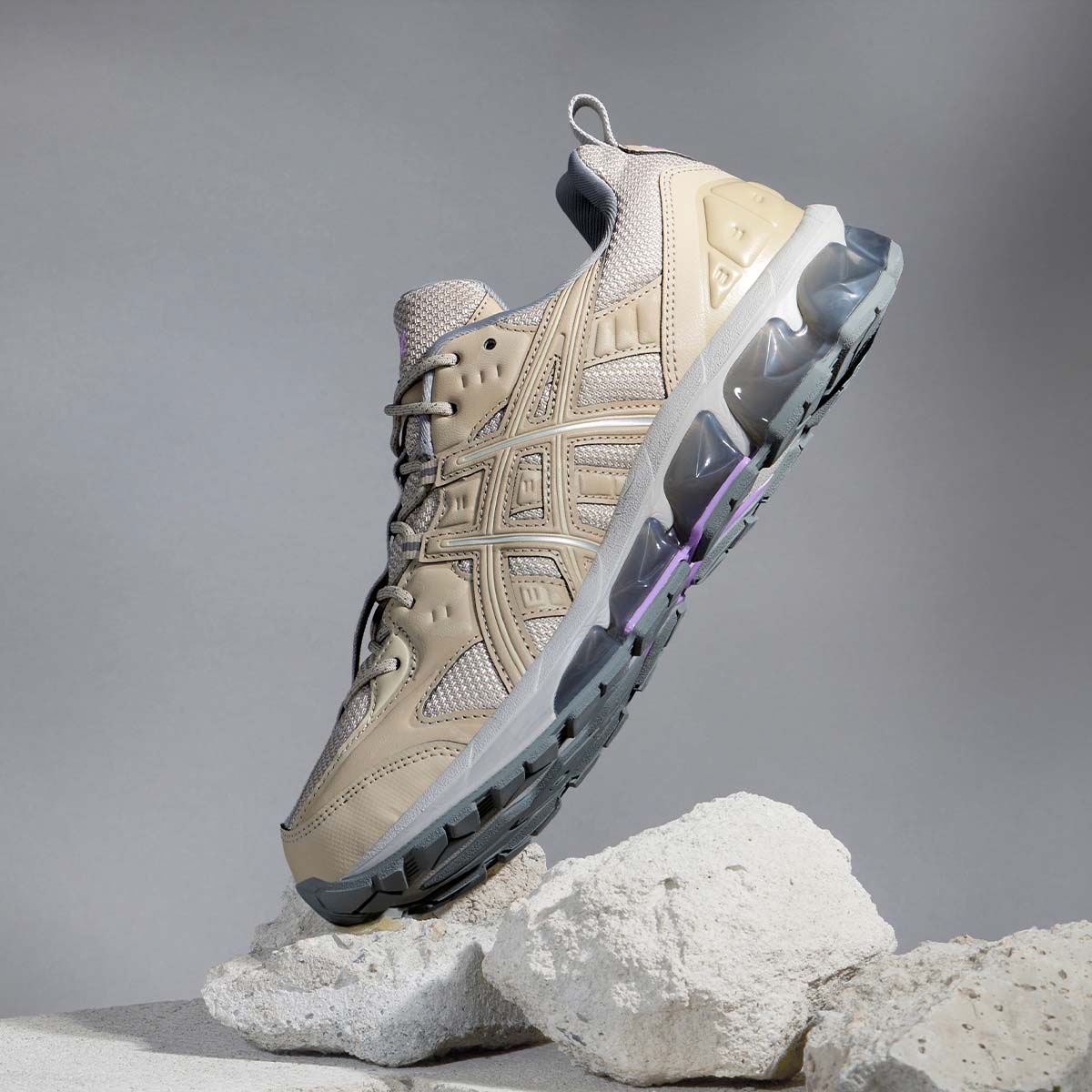 Asics Gel Quantum 360 VII Kiso Men Feather Grey Wood Crepe נעלי אסיקס לגברים