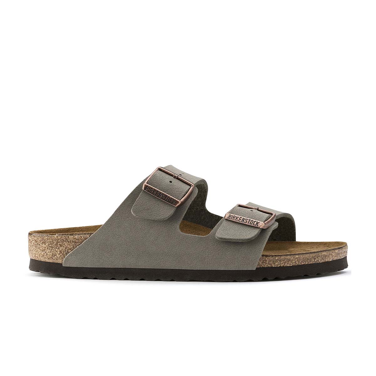 בירקנשטוק כפכפי גברים אריזונה סטון Birkenstock Arizona Birko-Flor Nubuck Stone