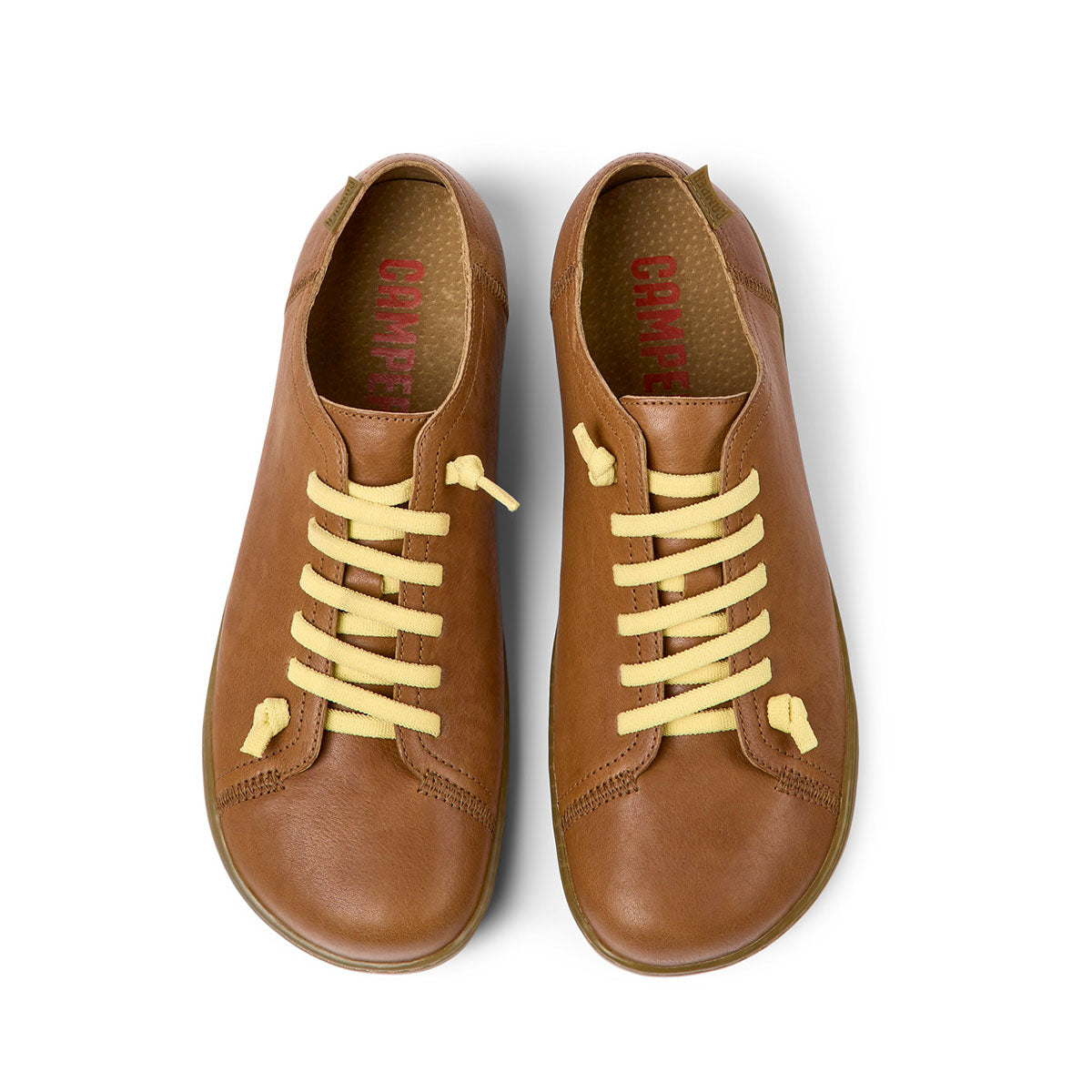 Camper Peu Brown leather shoes for men נעלי קמפר לגברים