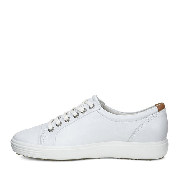 ECCO 430003-01007 Soft VII Ladies White Women - נעלי אקו לנשים (6040314773687)