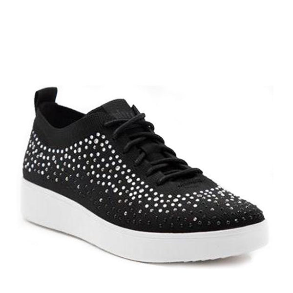 Fit-Flop Rally Ombre Crystal Knit Sneakers Black נעלי נשים פיט פלופ