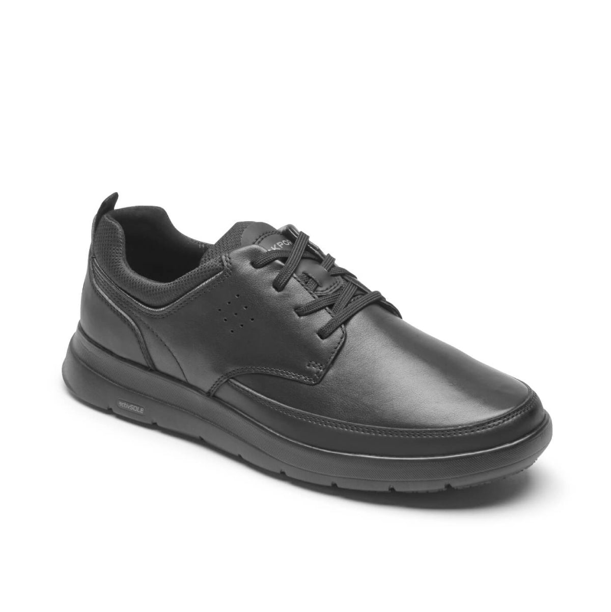 Rockport TF M Cayden Plain Toe Black Leather רוקפורט נעלי גברים