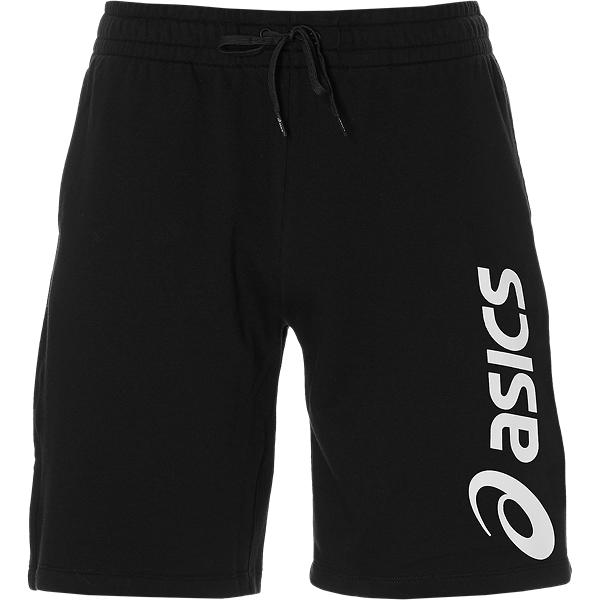 Asics Big Logo Sweat Short Black White מכנסי גברים אסיקס