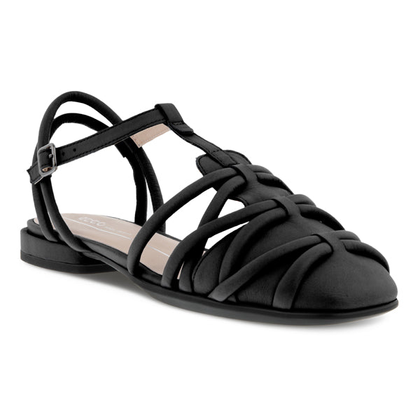 Ecco Anine Squared Black אקו סנדלי נשים