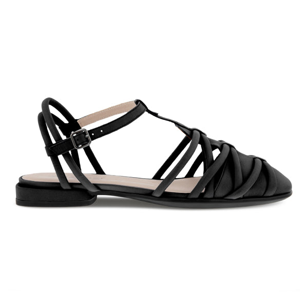 Ecco Anine Squared Black אקו סנדלי נשים