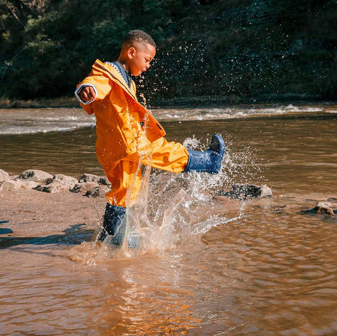 Birkenstock Derry EVA Playground Navy דרי EVA מגפי ילדים בירקנשטוק פלייגראונד נייבי