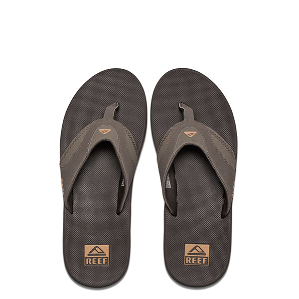 כפכפי גברים ריף חום Reef FANNING BROWN GUM (4791627022410)