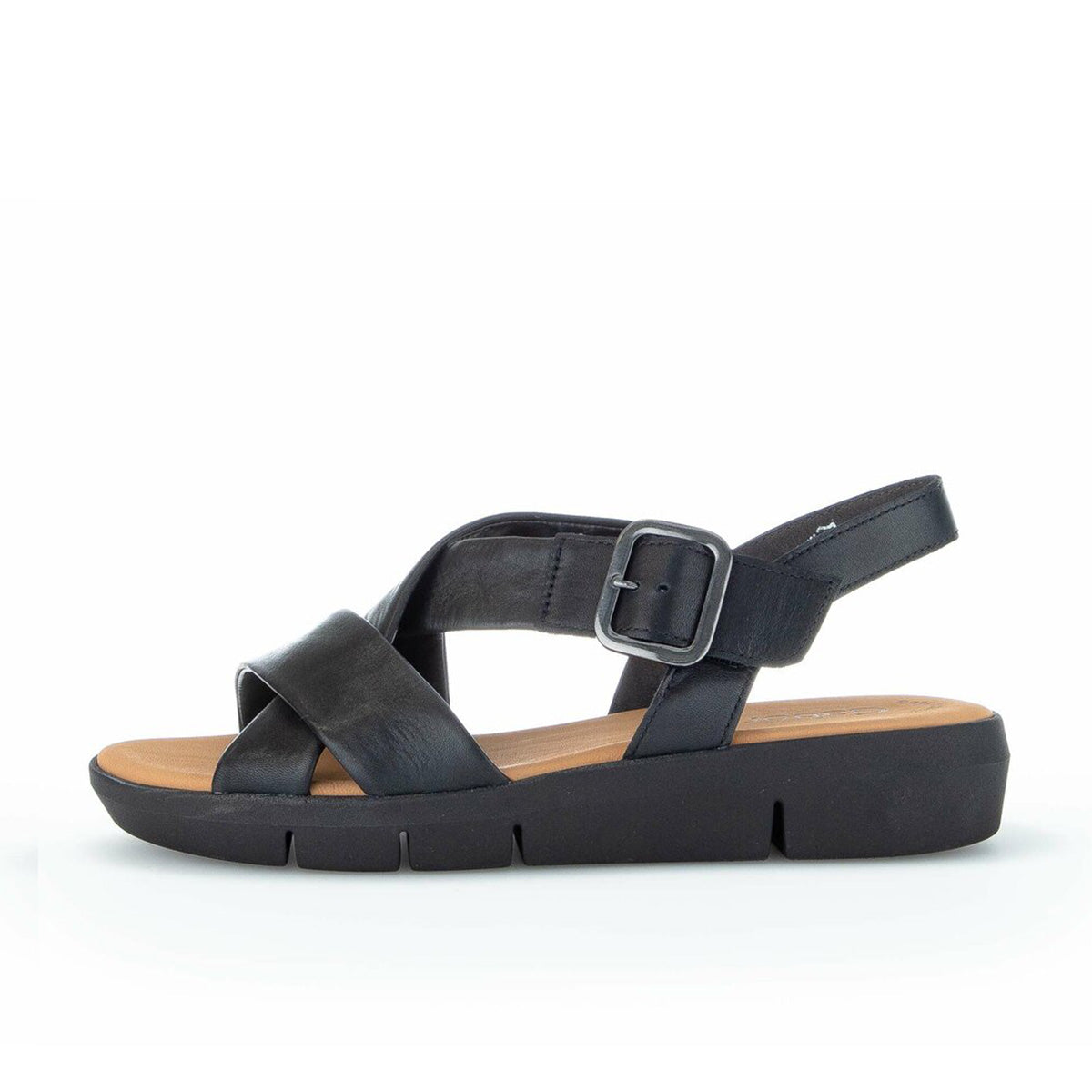 Gabor Platform sandal black סנדלי גאבור לנשים