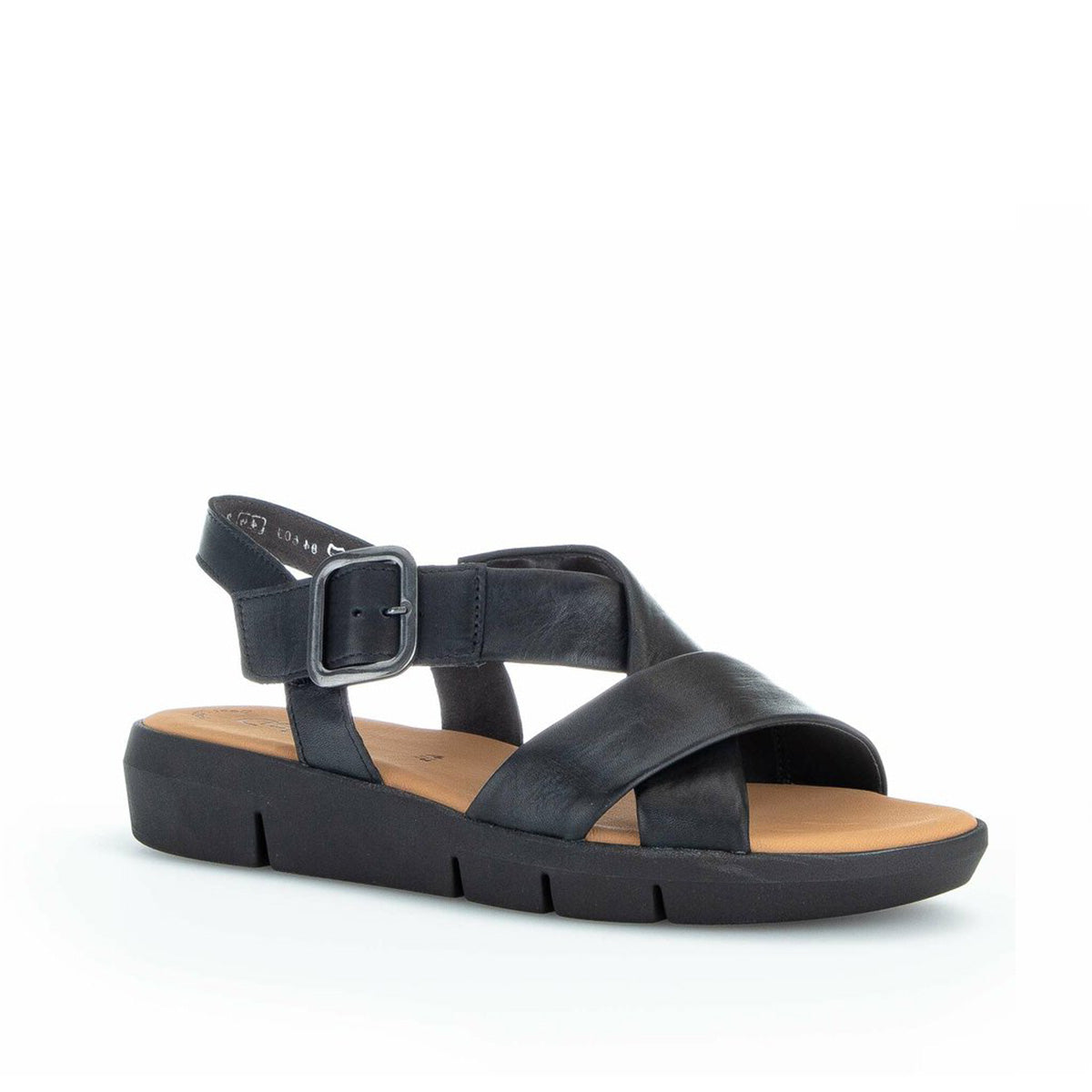 Gabor Platform sandal black סנדלי גאבור לנשים