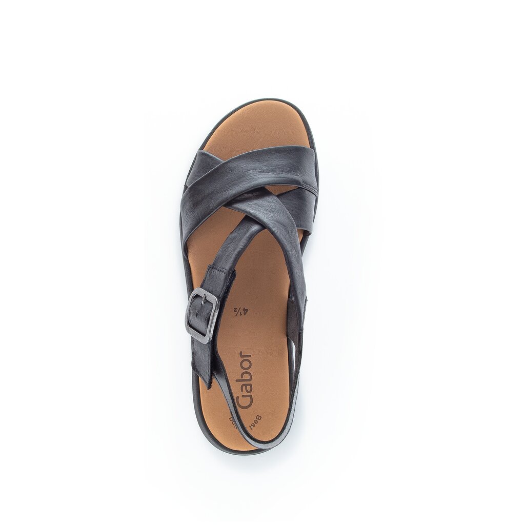 Gabor Platform sandal black סנדלי גאבור לנשים