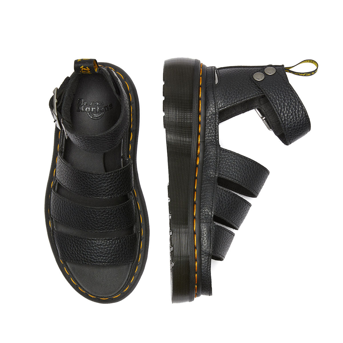 Dr. Martens Clarissa II Quad Black Aunt Sally סנדלי ד"ר מרטינס קלריסה