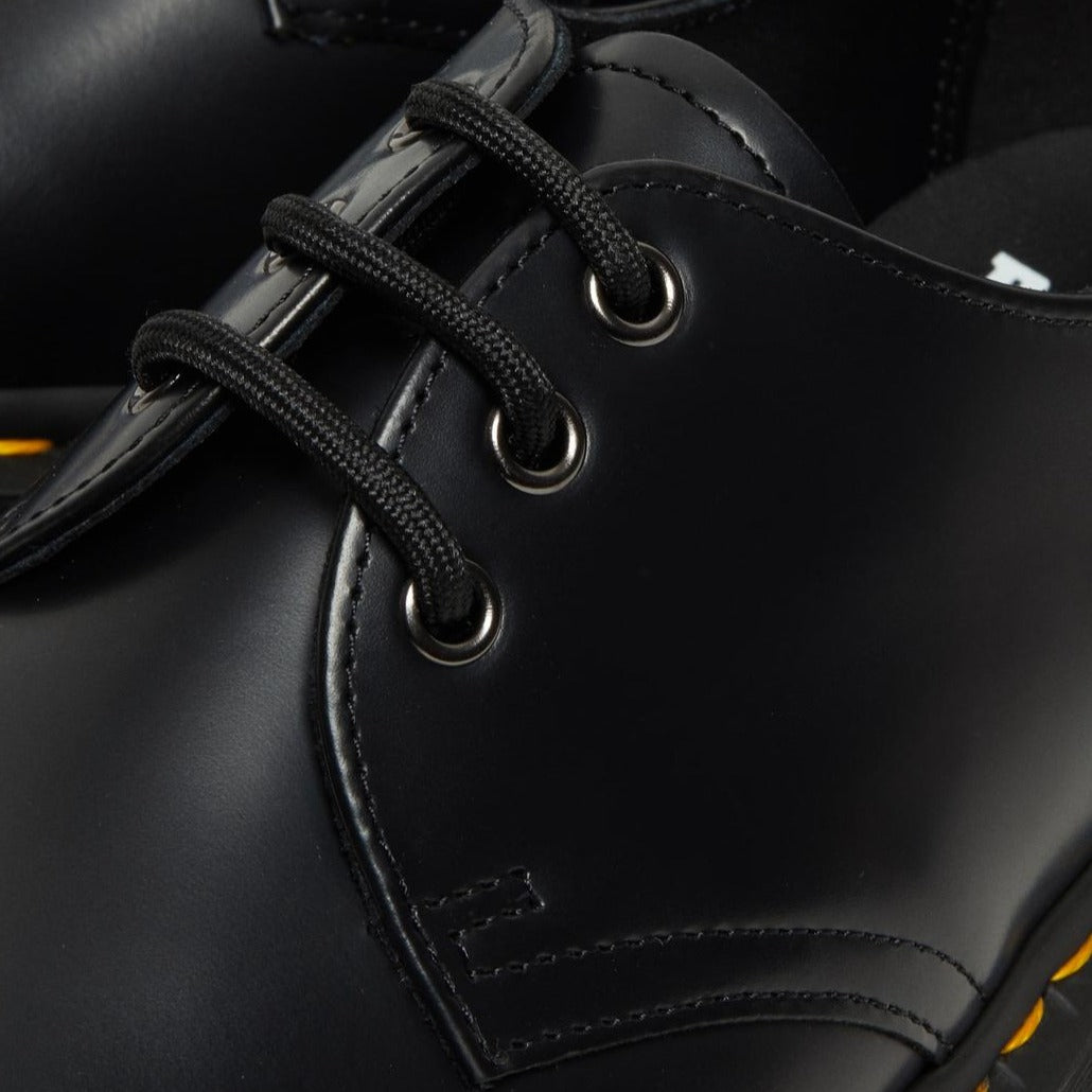 נעלי ד״ר מרטינס יוניסקס Dr. Martens 1461 Quad 3 Eye Shoe Polished Smooth Black