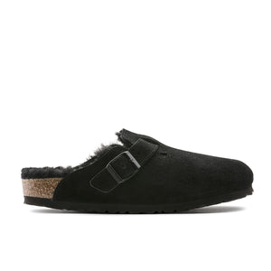 בירקנשטוק כפכפי נשים בוסטון פרווה Birkenstock Boston Fur Black