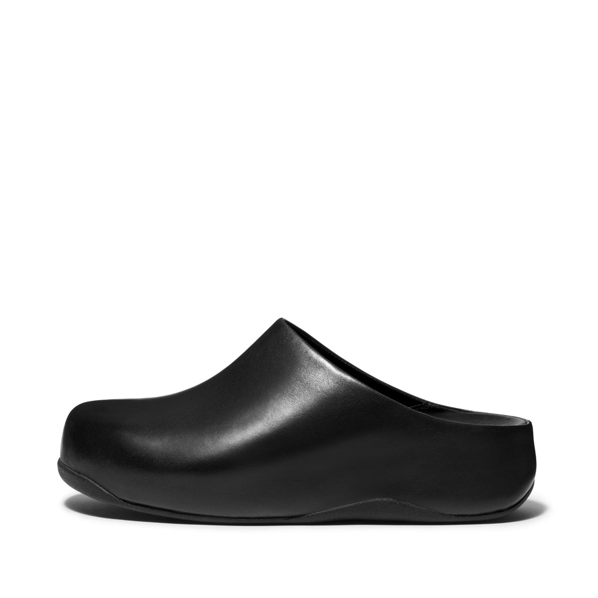 Fit-Flop Shuv Black Leather Women פיט פלופ לוטי שוב שחור נשים