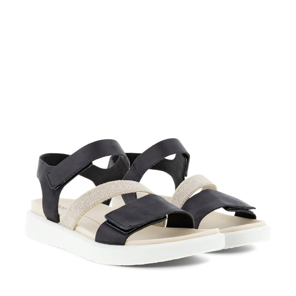 Ecco Flowt Black אקו סנדלי נשים