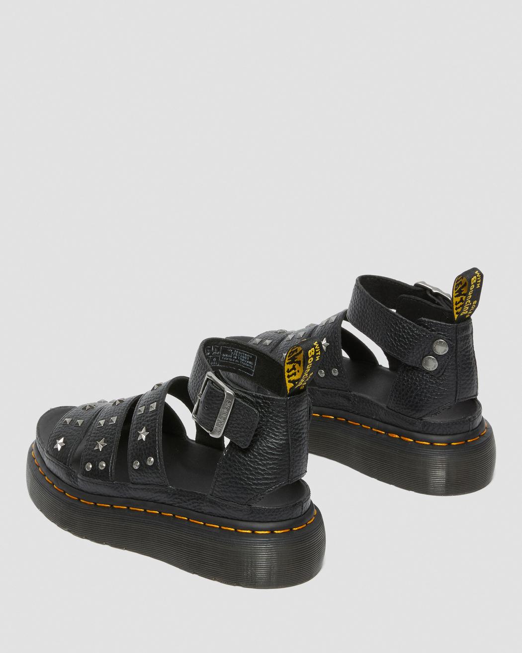 Dr. Martens Clarissa II Quad Black Milled Nappa סנדלי דר מרטינס