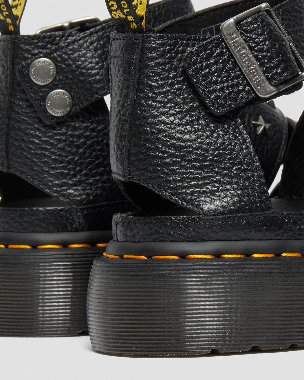 Dr. Martens Clarissa II Quad Black Milled Nappa סנדלי דר מרטינס