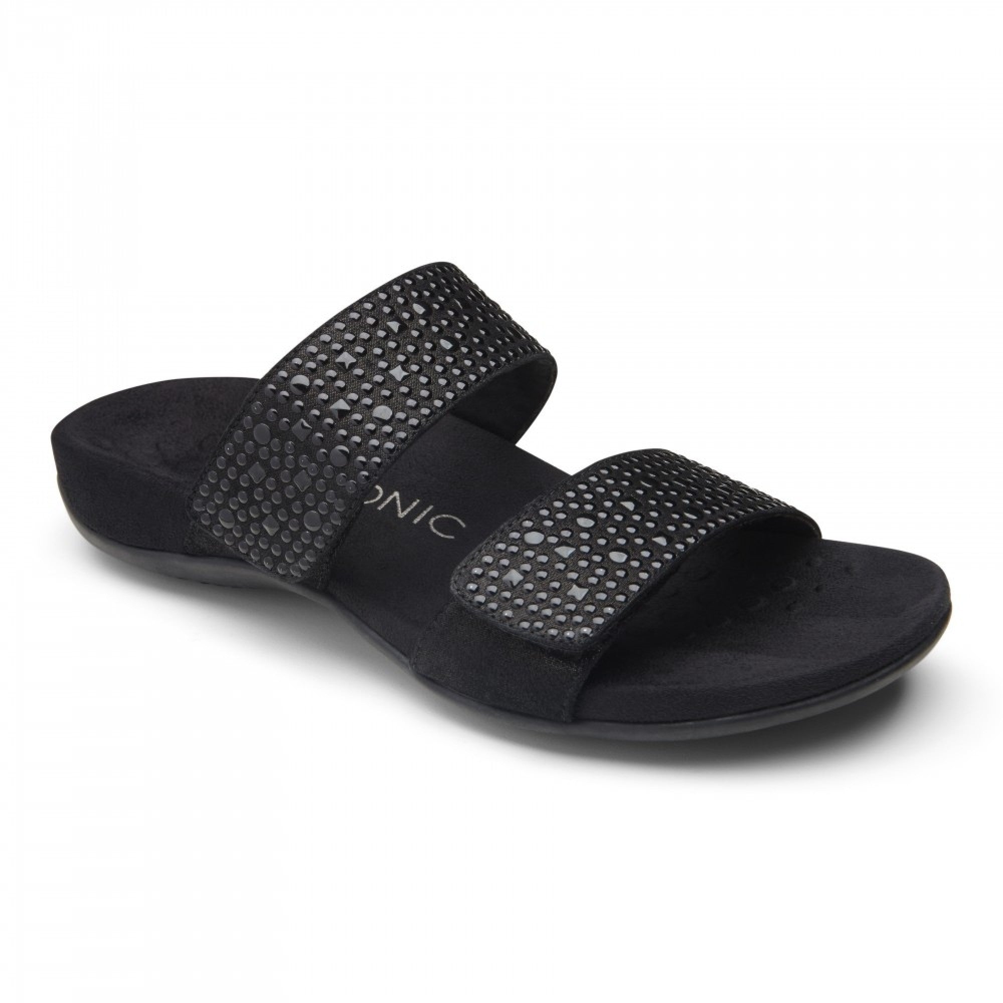 כפכפי נשים סמואה שחור Vionic Samoa Slide Sandal Black W (4661480128586)