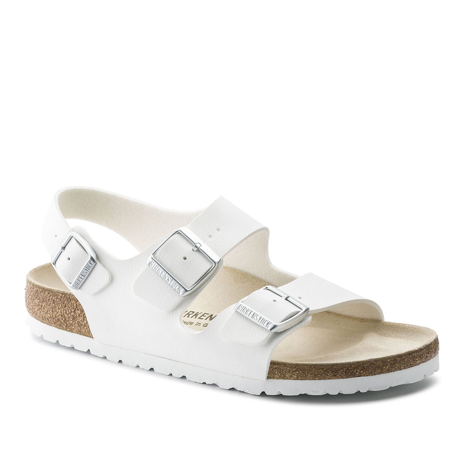Birkenstock Milano BS White בירקנשטוק סנדלי נשים מילאנו לבן