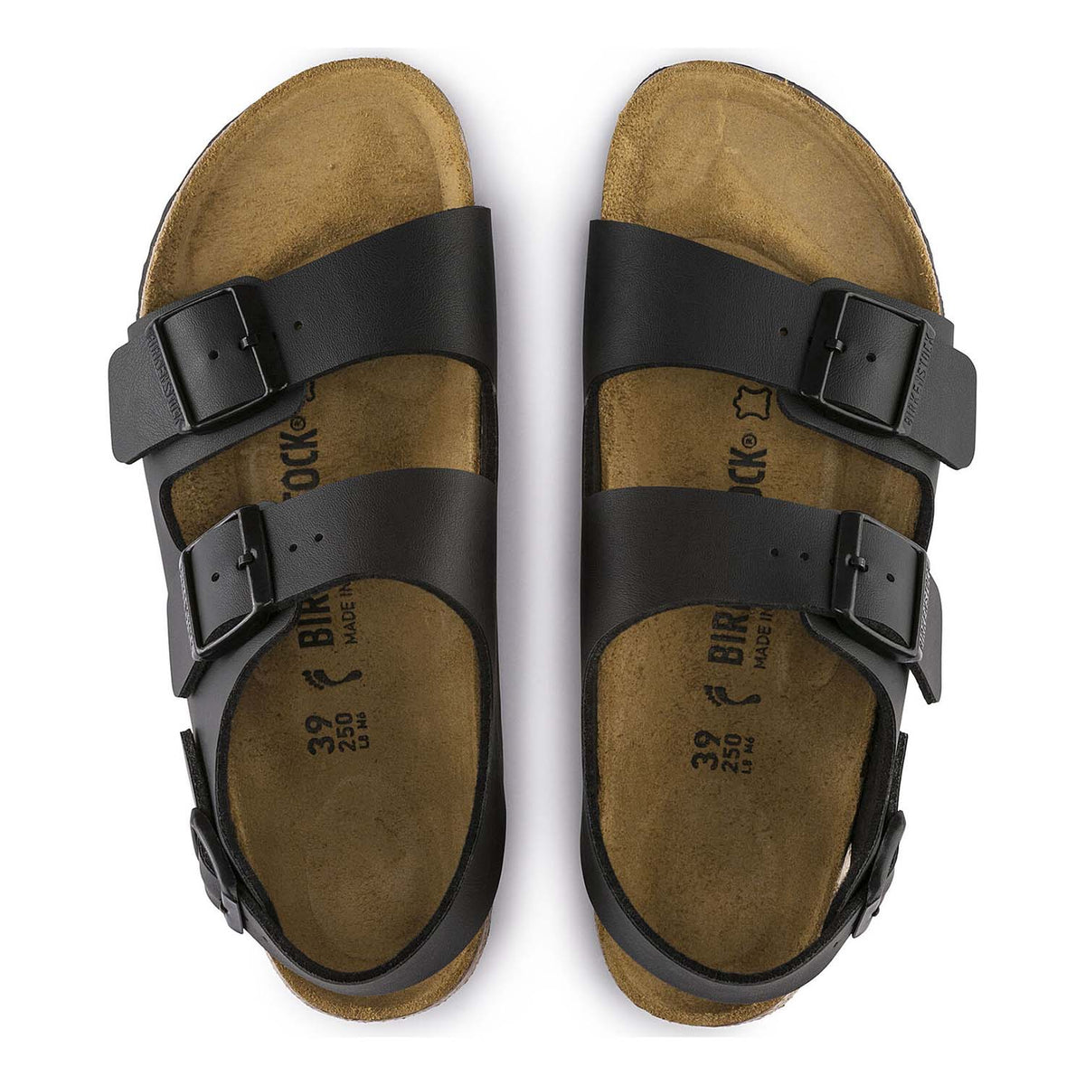Birkenstock Milano Black בירקנשטוק סנדלי גברים שחור