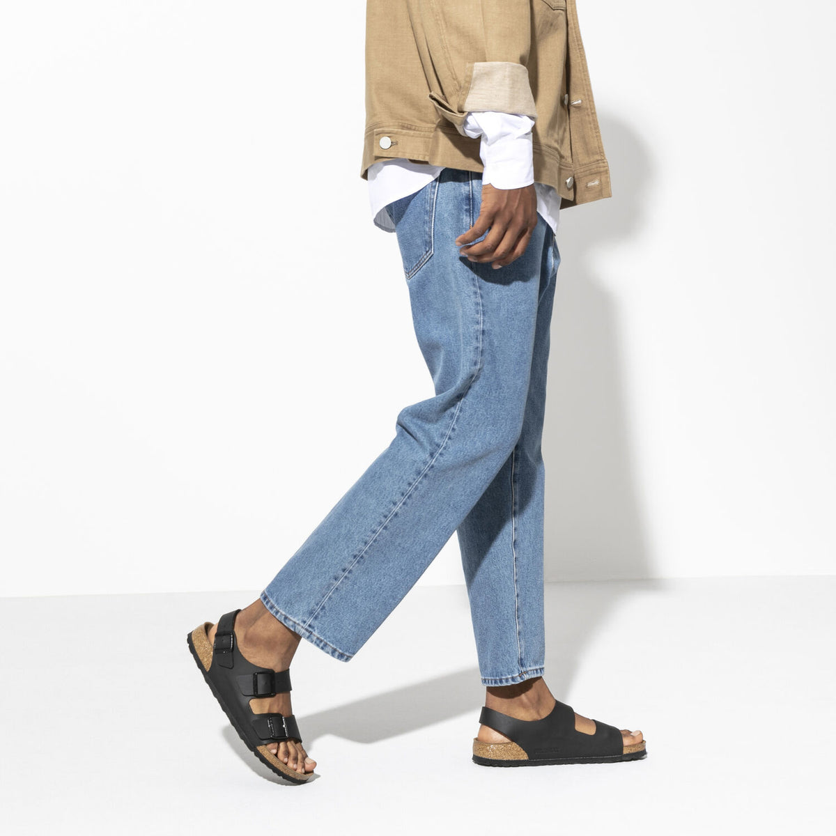 Birkenstock Milano Black בירקנשטוק סנדלי גברים שחור